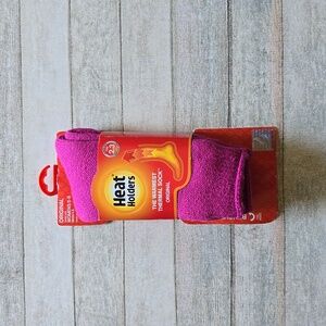 NWT Heat Holders The Warmest Thermal Sock pink